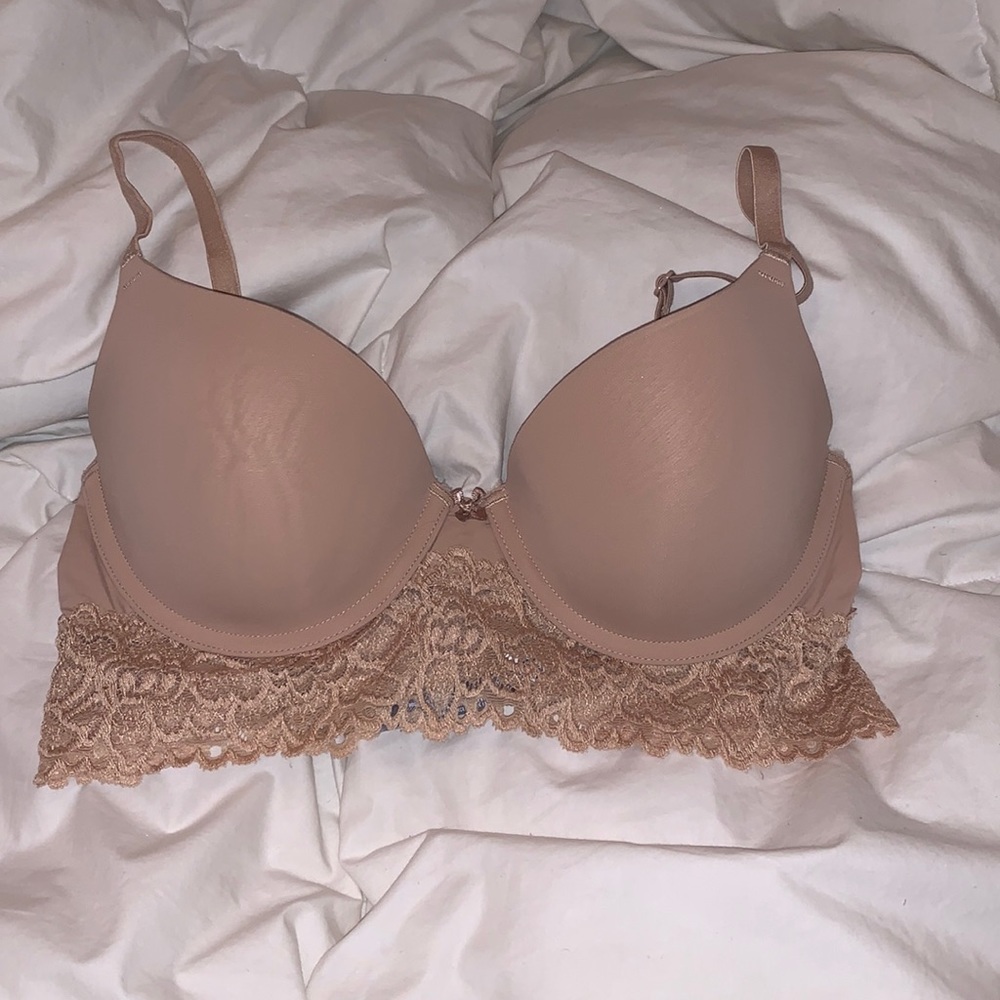 Aerie Nude Lace Bra 34C